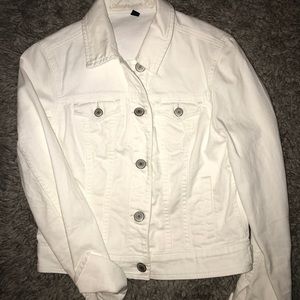 AE DENIM JACKET - WHITE